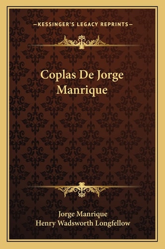 Coplas De Jorge Manrique