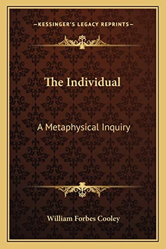 The Individual: A Metaphysical Inquiry