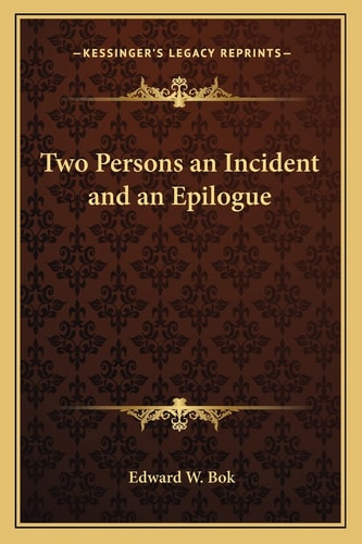 Two Persons an Incident and an Epilogue