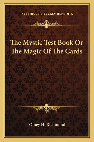 The Mystic Test Book Or The Magic Of The Cards
