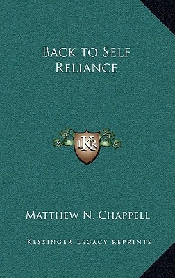 Back to Self Reliance