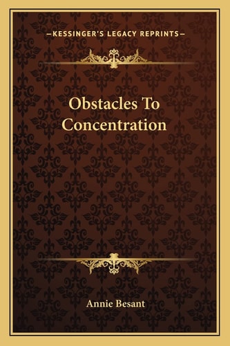 Obstacles To Concentration