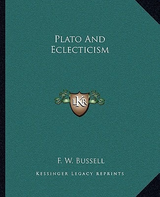 Plato And Eclecticism