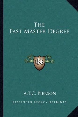 The Past Master Degree