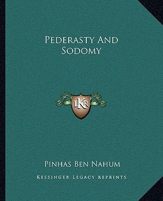 Pederasty and Sodomy