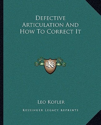 Defective Articulation And How To Correct It