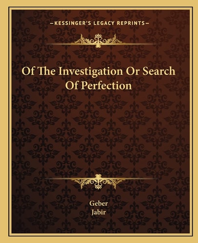 Of The Investigation Or Search Of Perfection