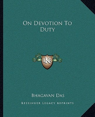 On Devotion To Duty