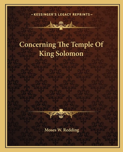 Concerning The Temple Of King Solomon