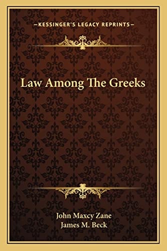 Law Among The Greeks