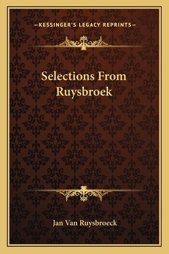 Selections From Ruysbroek