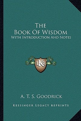The Book Of Wisdom: With Introduction And Notes