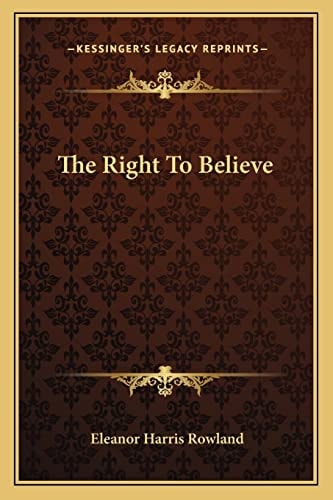 The Right To Believe