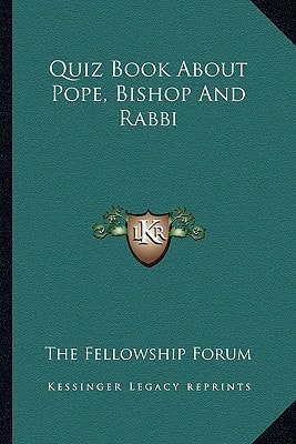 Quiz Book About Pope, Bishop And Rabbi