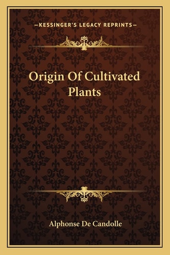 Origin Of Cultivated Plants