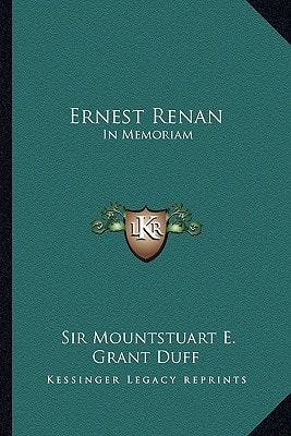 Ernest Renan: In Memoriam