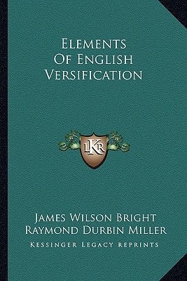 Elements Of English Versification