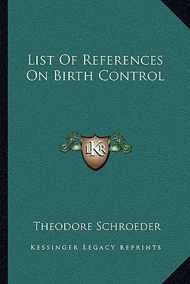 List Of References On Birth Control