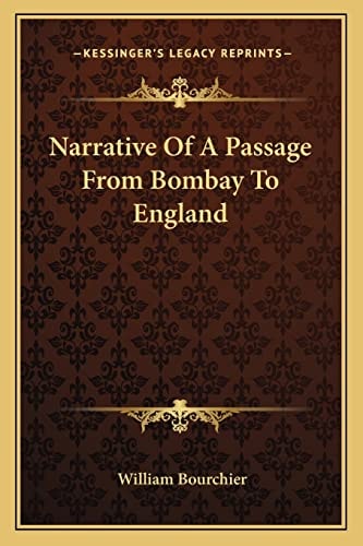 Narrative Of A Passage From Bombay To England