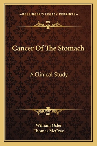 Cancer Of The Stomach: A Clinical Study