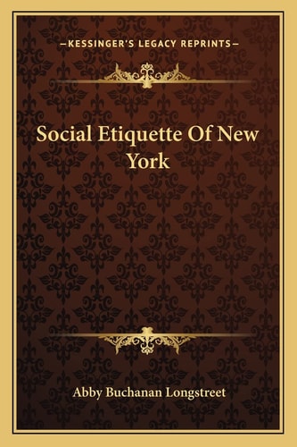 Social Etiquette Of New York