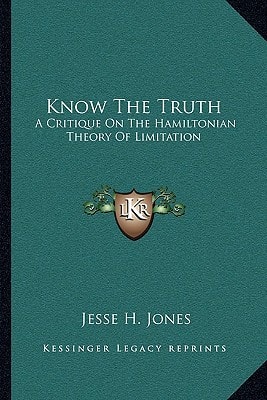 Know The Truth: A Critique On The Hamiltonian Theory Of Limitation