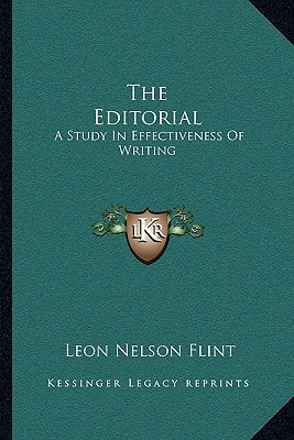 The Editorial: A Study In Effectiveness Of Writing
