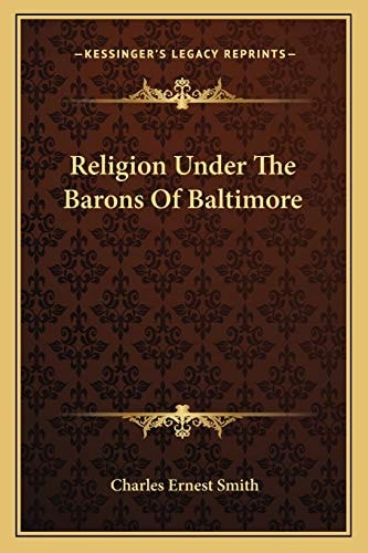 Religion Under The Barons Of Baltimore