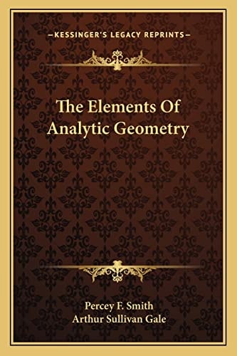 The Elements Of Analytic Geometry