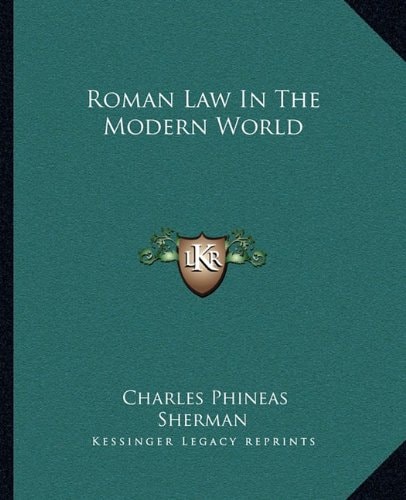 Roman Law In The Modern World