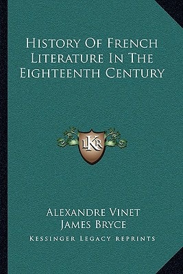 History Of French Literature In The Eighteenth Century