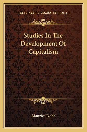 Studies In The Development Of Capitalism
