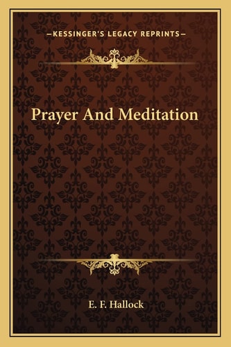 Prayer And Meditation