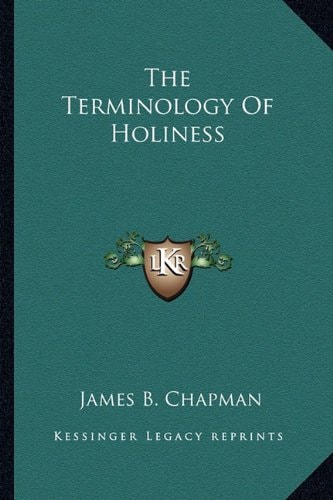 The Terminology Of Holiness