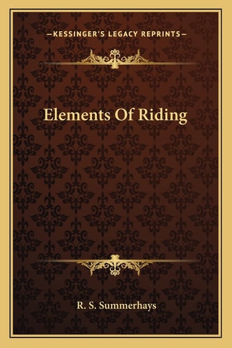 Elements Of Riding