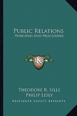 Public Relations: Principles And Procedures