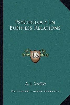 Psychology In Business Relations