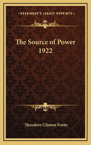 The Source of Power 1922