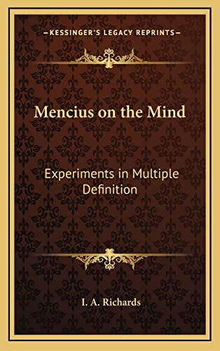 Mencius on the Mind: Experiments in Multiple Definition
