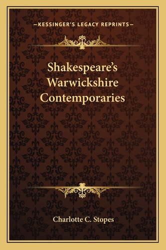 Shakespeare's Warwickshire Contemporaries
