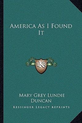 America As I Found It
