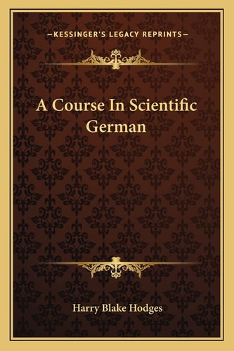 A Course In Scientific German