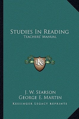 Studies In Reading: Teachers' Manual