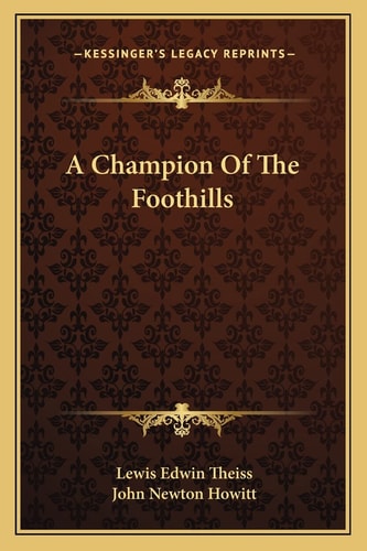 A Champion Of The Foothills