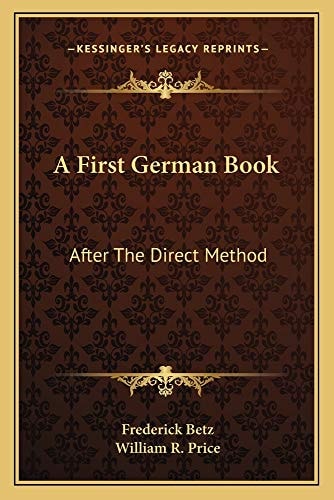 A First German Book: After The Direct Method