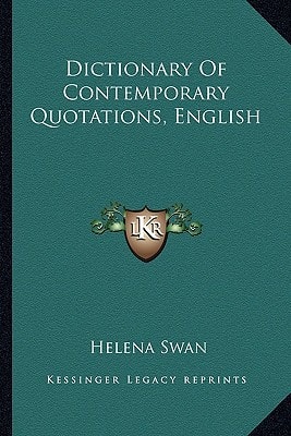 Dictionary Of Contemporary Quotations, English