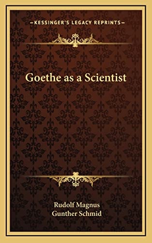 Goethe as a Scientist