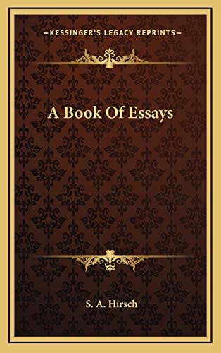 A Book Of Essays