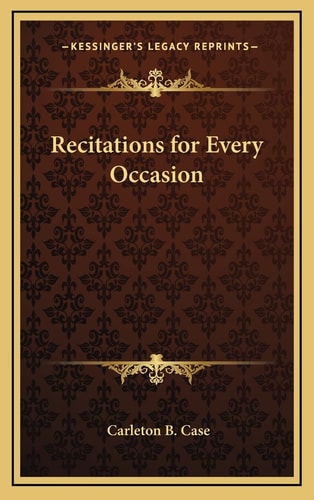 Recitations for Every Occasion