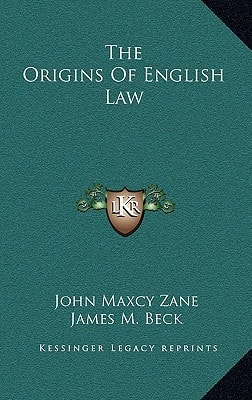 The Origins Of English Law